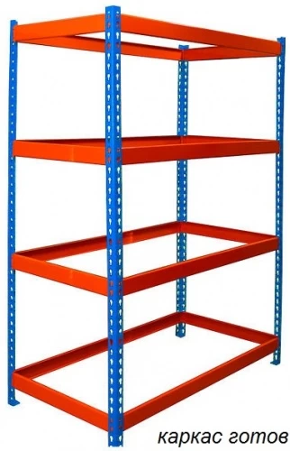 Стеллаж металлический Профи Т-140 (3000х1540х655) F/6