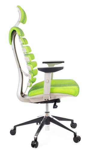 Кресло Ergo Grey (ткань салатовая)